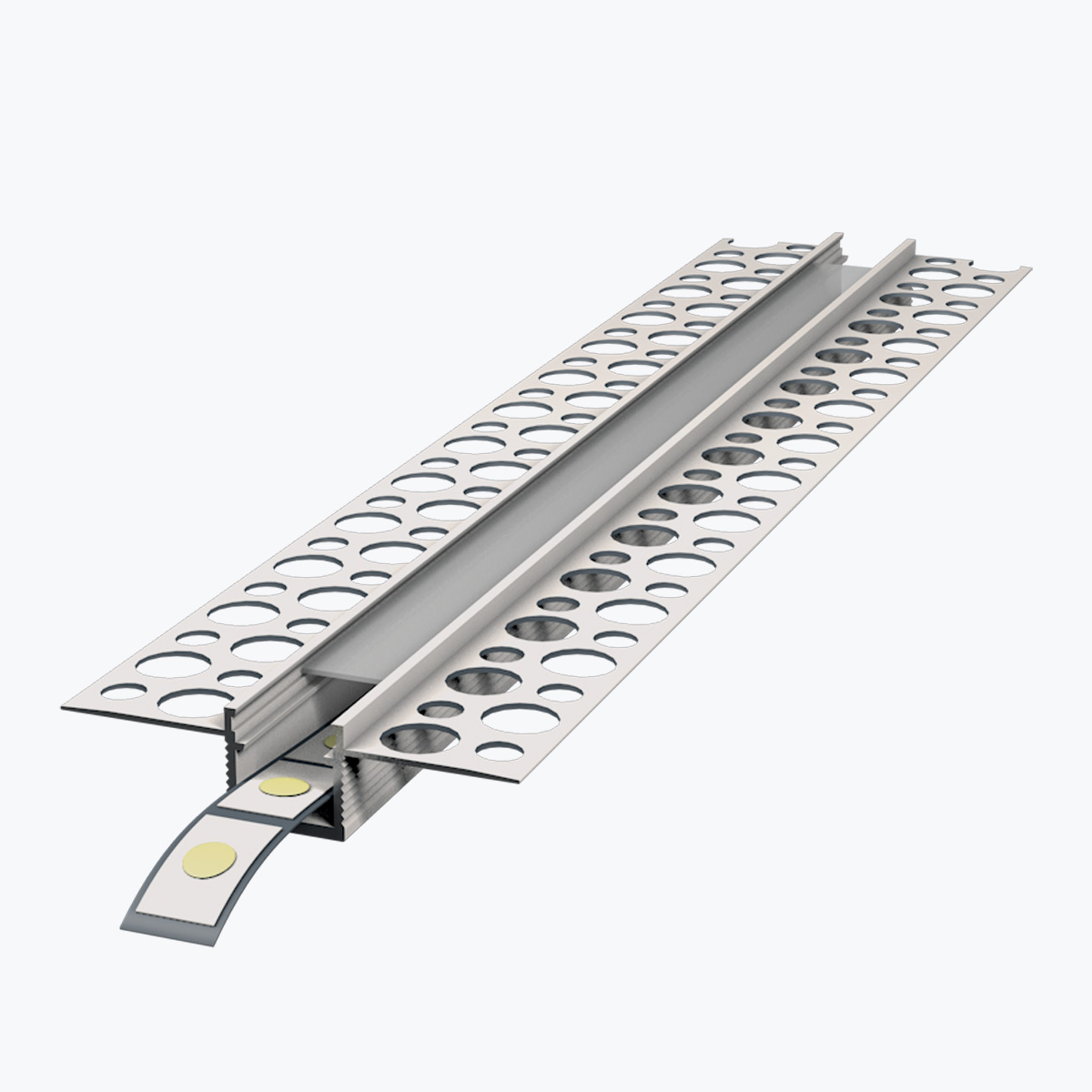 profile-led-plat-a137-tempolistel.jpg TEMPOLISTEL® A137 Flad LED-profil - Billede 1