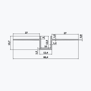 TEMPOLISTEL® A105 Hulfugeprofil - Billede 2