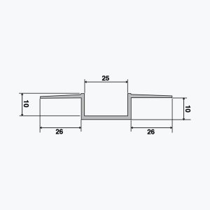 TEMPOLISTEL® A106 Hulfugeprofil - Billede 2