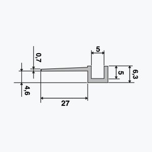 TEMPOLISTEL® A107 Hulfugeprofil - Billede 2