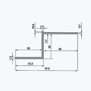 TEMPOLISTEL® A129 Hulfugeprofil - Billede 2