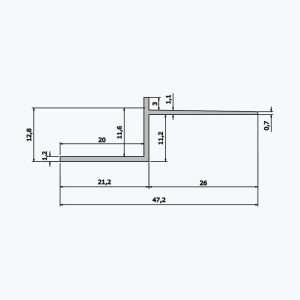 TEMPOLISTEL® A130 Hulfugeprofil - Billede 2