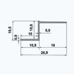 TEMPOLISTEL® A132 Hulfugeprofil - Billede 2