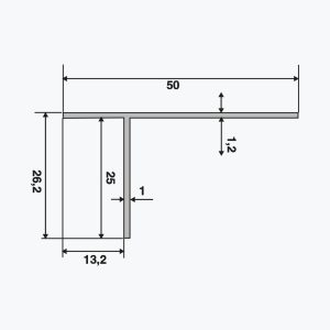 TEMPOLISTEL® A135 T-profil - Billede 2