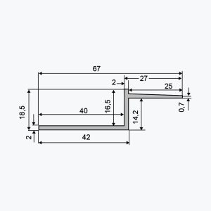 TEMPOLISTEL® B112 Hulfugeprofil - Billede 2