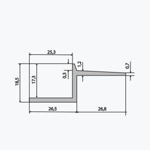 TEMPOLISTEL® B114 Hulfugeprofil - Billede 2